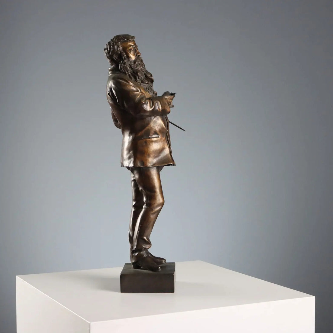 Antique Sculpture Bronze Painted Vincenzo Gemito XX Century