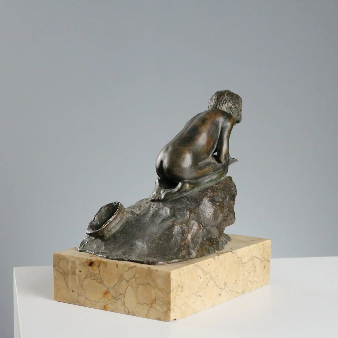 Antique Figurine Bronze Vincenzo Gemito Fisherman XX Century
