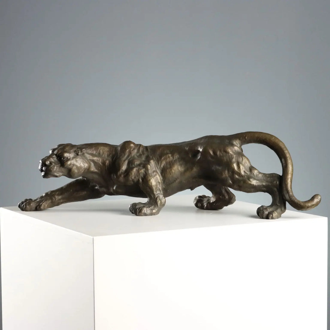 Modern Sculpture Bronze Panther Italy XX Century