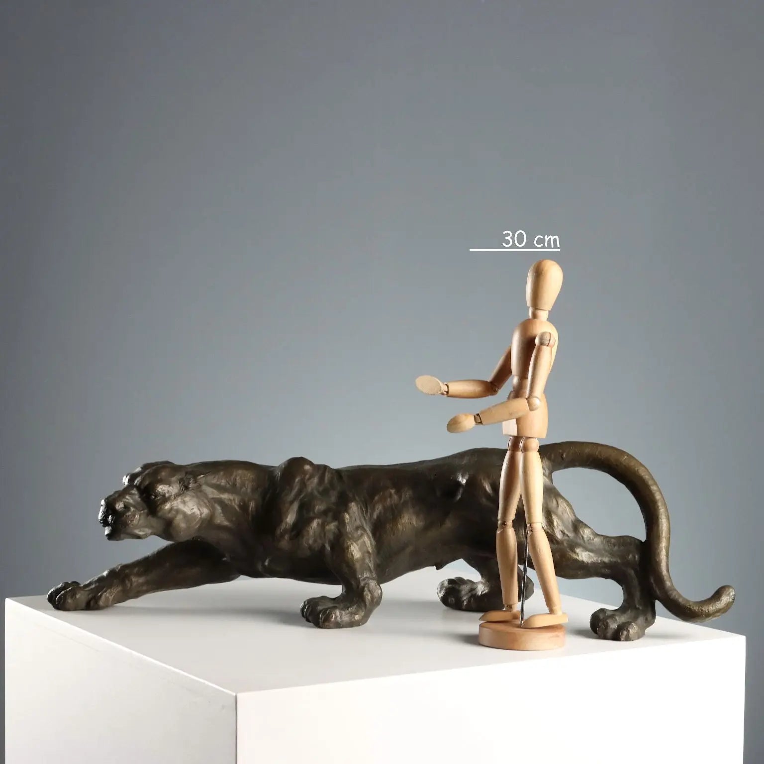 Modern Sculpture Bronze Panther Italy XX Century