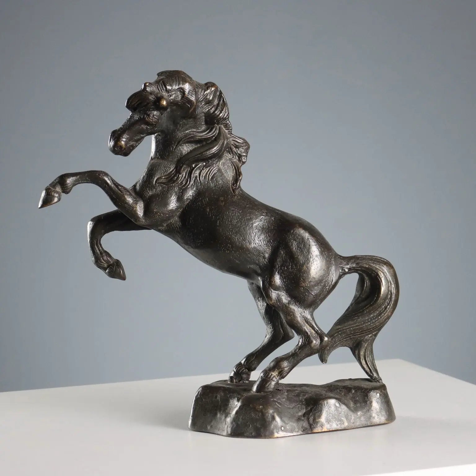 Antique Sculpture Bronze Horse Italy XX Century