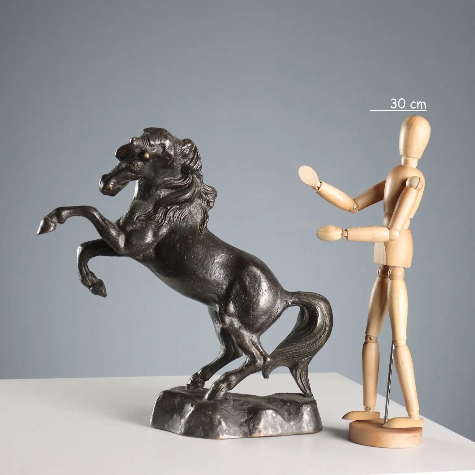 Antique Sculpture Bronze Horse Italy XX Century