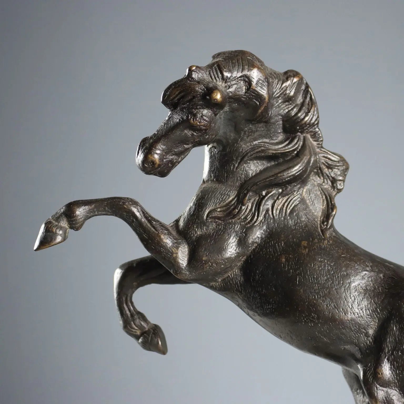 Antique Sculpture Bronze Horse Italy XX Century
