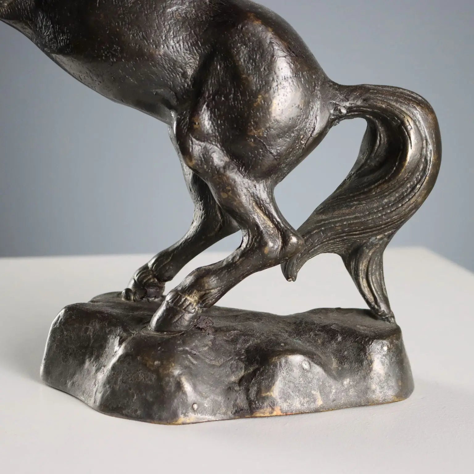 Antique Sculpture Bronze Horse Italy XX Century
