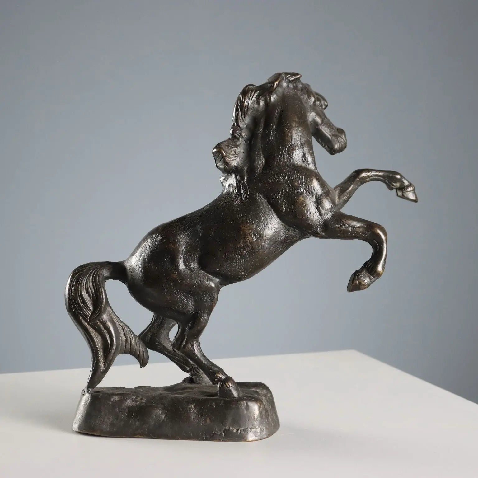 Antique Sculpture Bronze Horse Italy XX Century