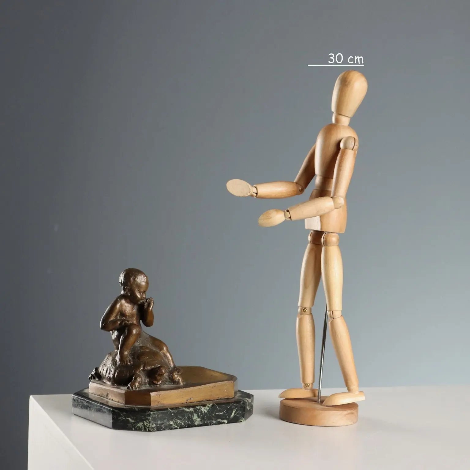 Antique Sculpture Child and Turtle Bronze XIX-XX Century - Italy, XIX-XX Century | Antiques | Bronzes