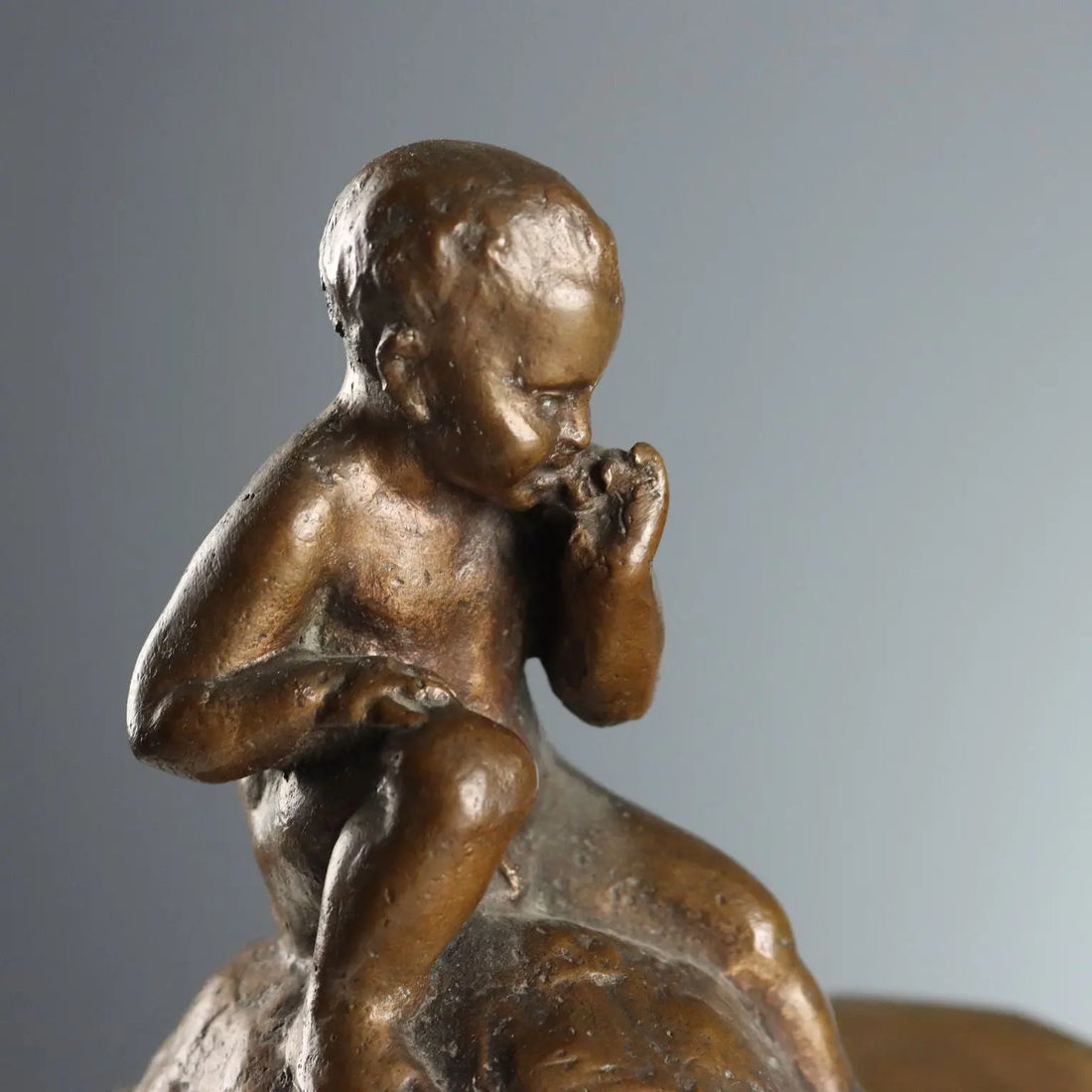Antique Sculpture Child and Turtle Bronze XIX-XX Century - Italy, XIX-XX Century | Antiques | Bronzes