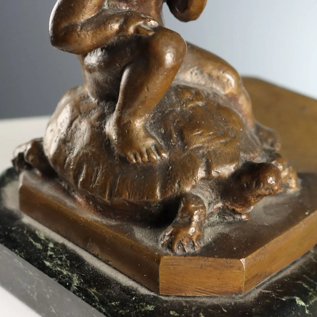Antique Sculpture Child and Turtle Bronze XIX-XX Century - Italy, XIX-XX Century | Antiques | Bronzes