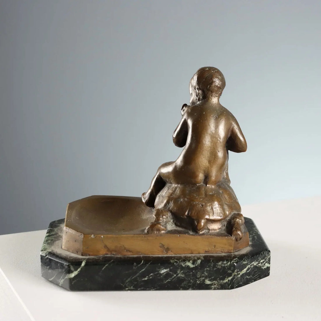 Antique Sculpture Child and Turtle Bronze XIX-XX Century - Italy, XIX-XX Century | Antiques | Bronzes