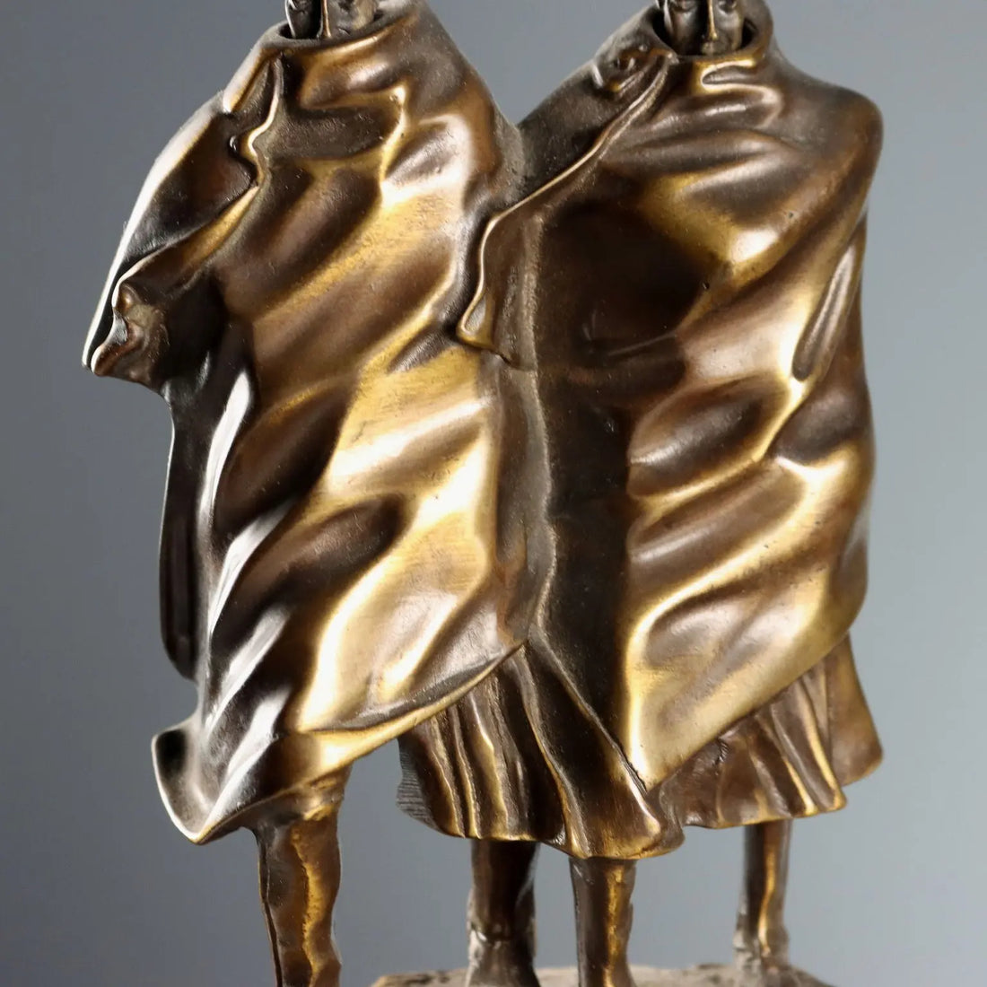 Antique Figurine Carabinieri Bronze Marble Base Italy XX Century - Italy, Mid XX Century | Antiques | Bronzes