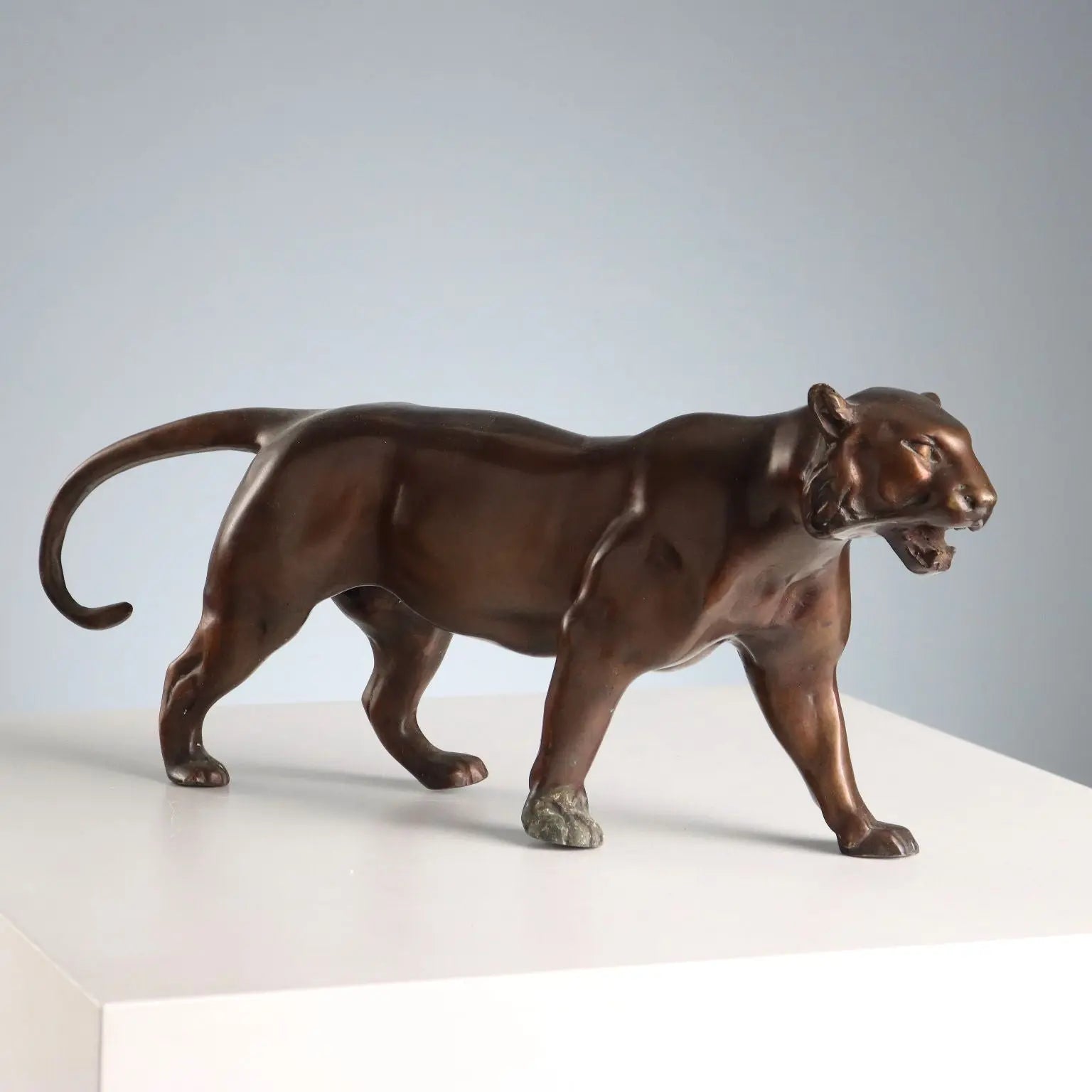 Antique Sculpture Bronze Panther Italy XX Century - Italy, Mid XX Century | Antiques | Bronzes