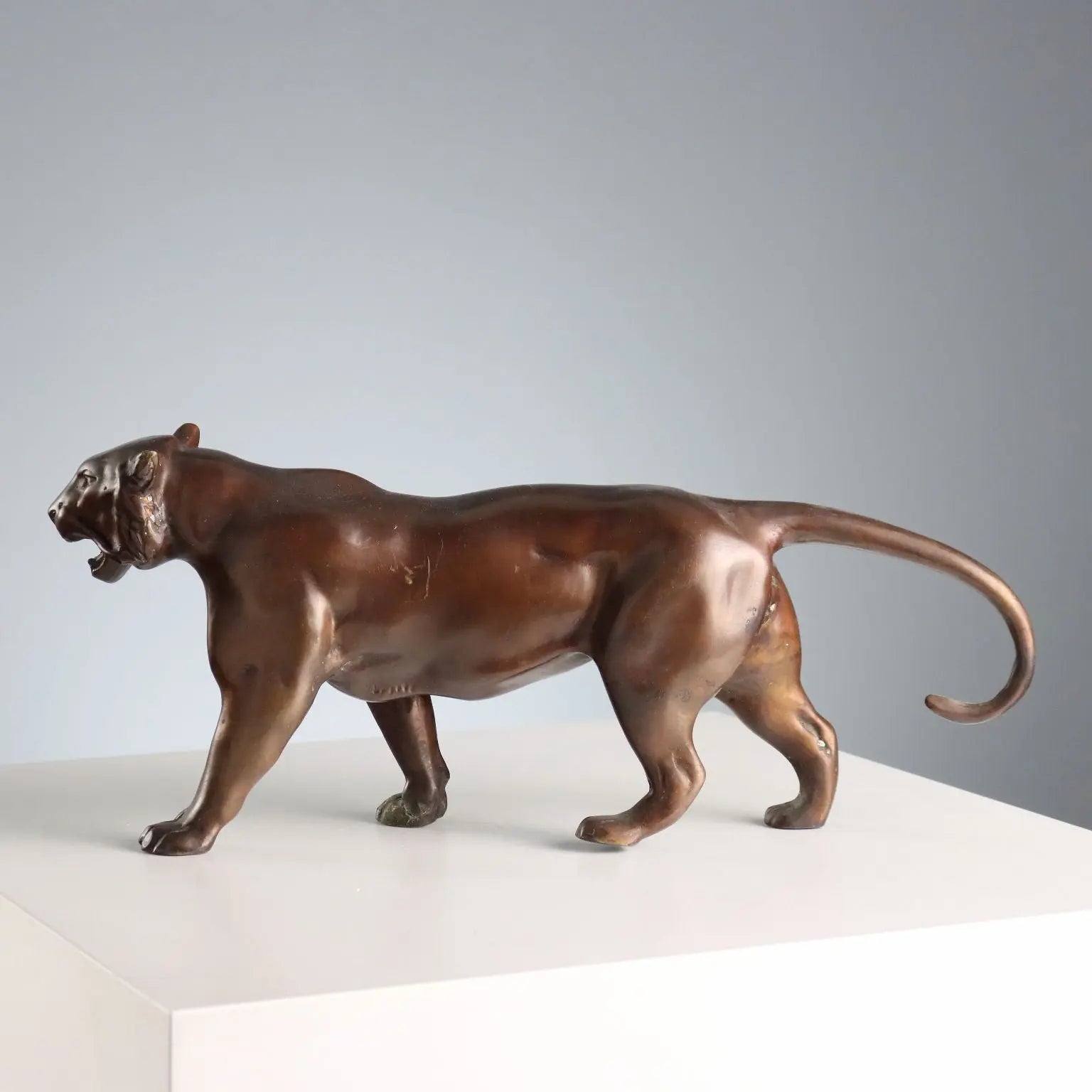 Antique Sculpture Bronze Panther Italy XX Century - Italy, Mid XX Century | Antiques | Bronzes