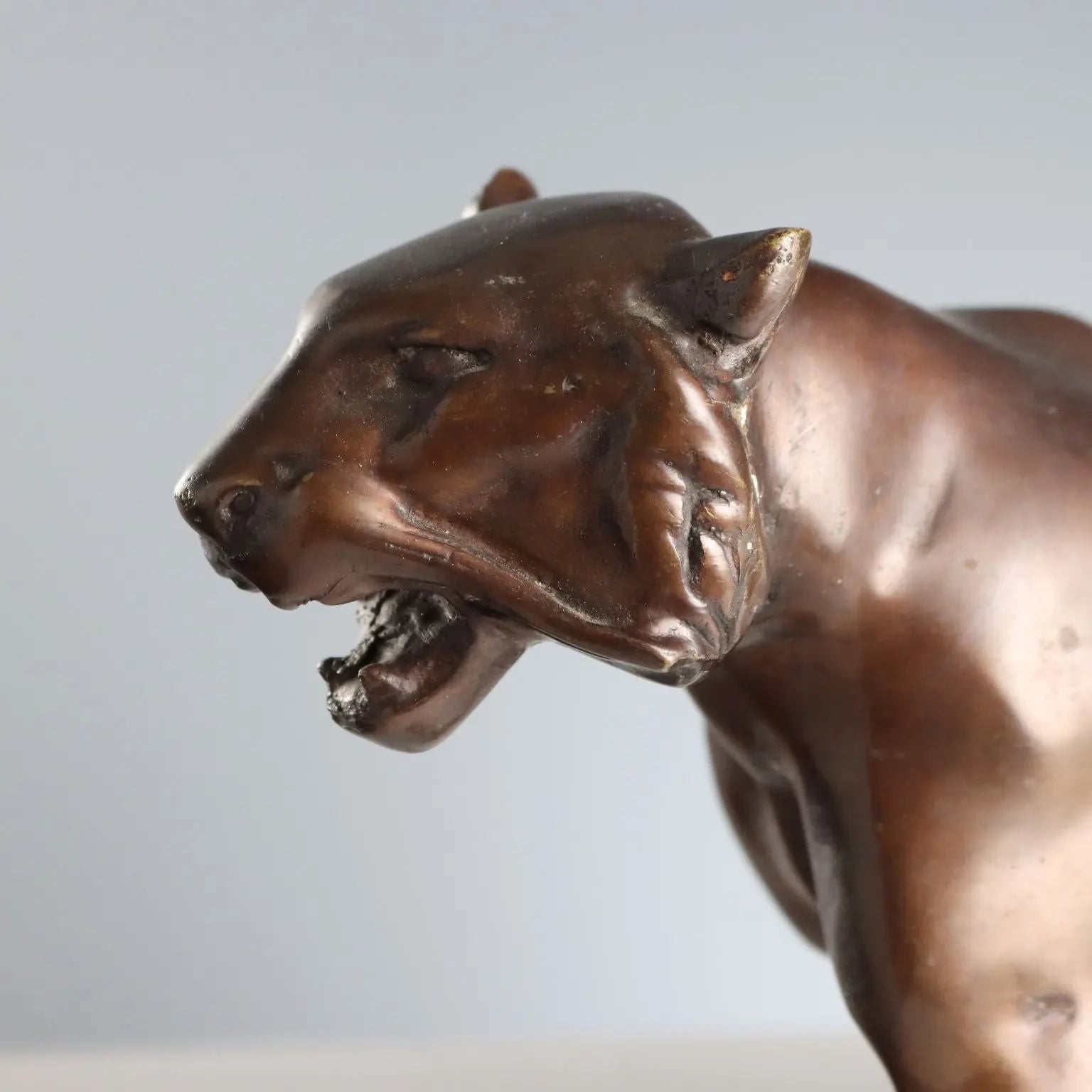 Antique Sculpture Bronze Panther Italy XX Century - Italy, Mid XX Century | Antiques | Bronzes