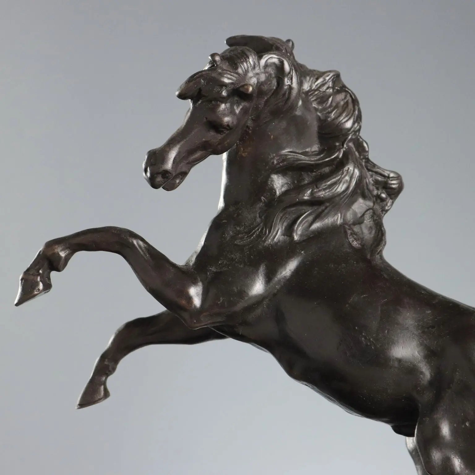 Antique Sculpture Prancing Horse Bronze Europe XX Century