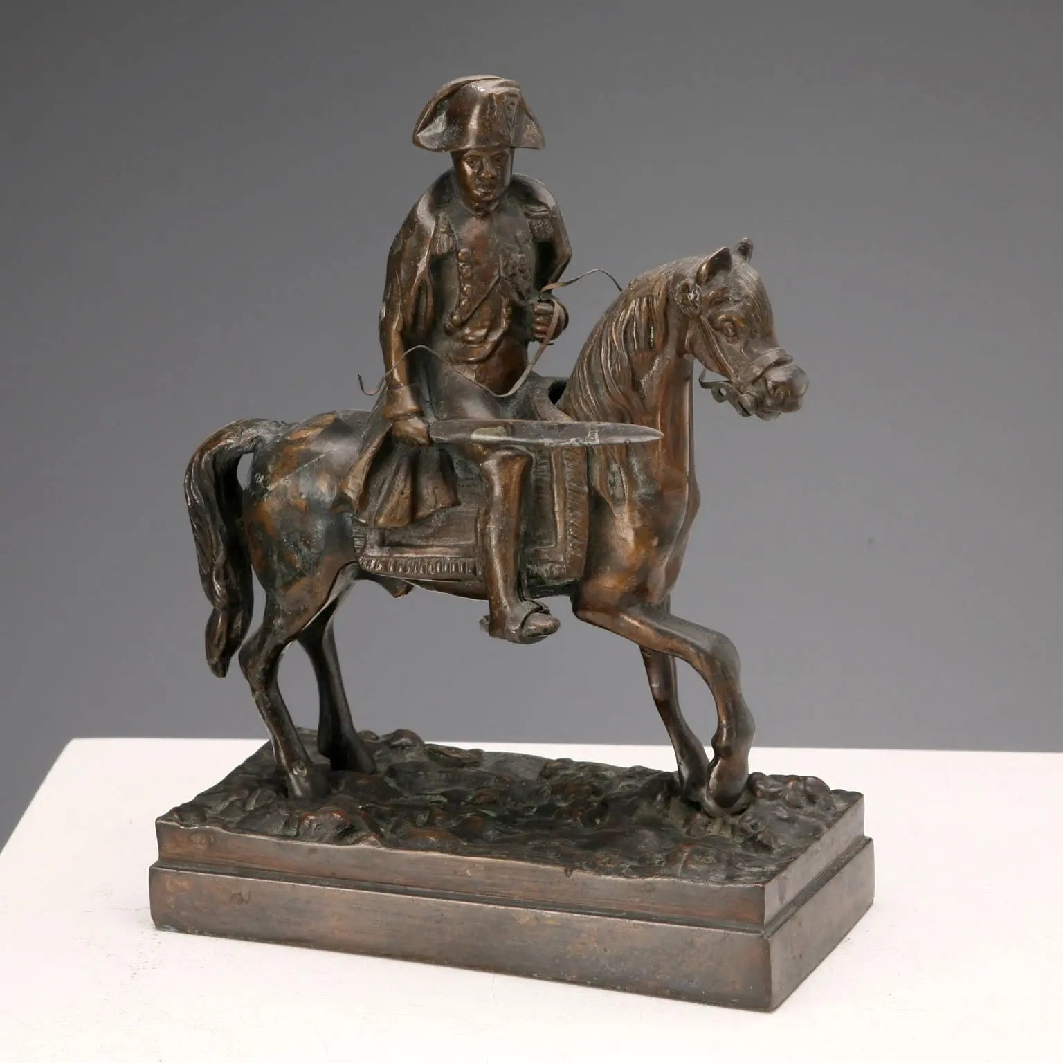 Antique Sculpture Napoleon Bonaparte on Horse XX Century