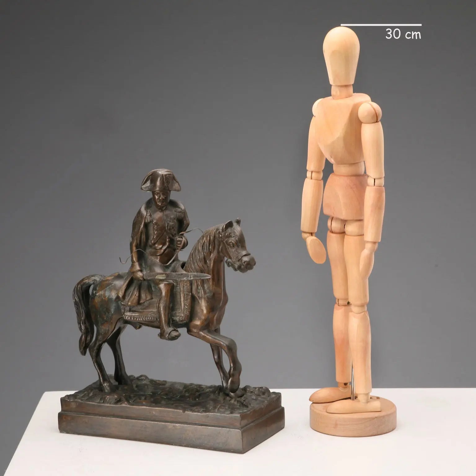Antique Sculpture Napoleon Bonaparte on Horse XX Century