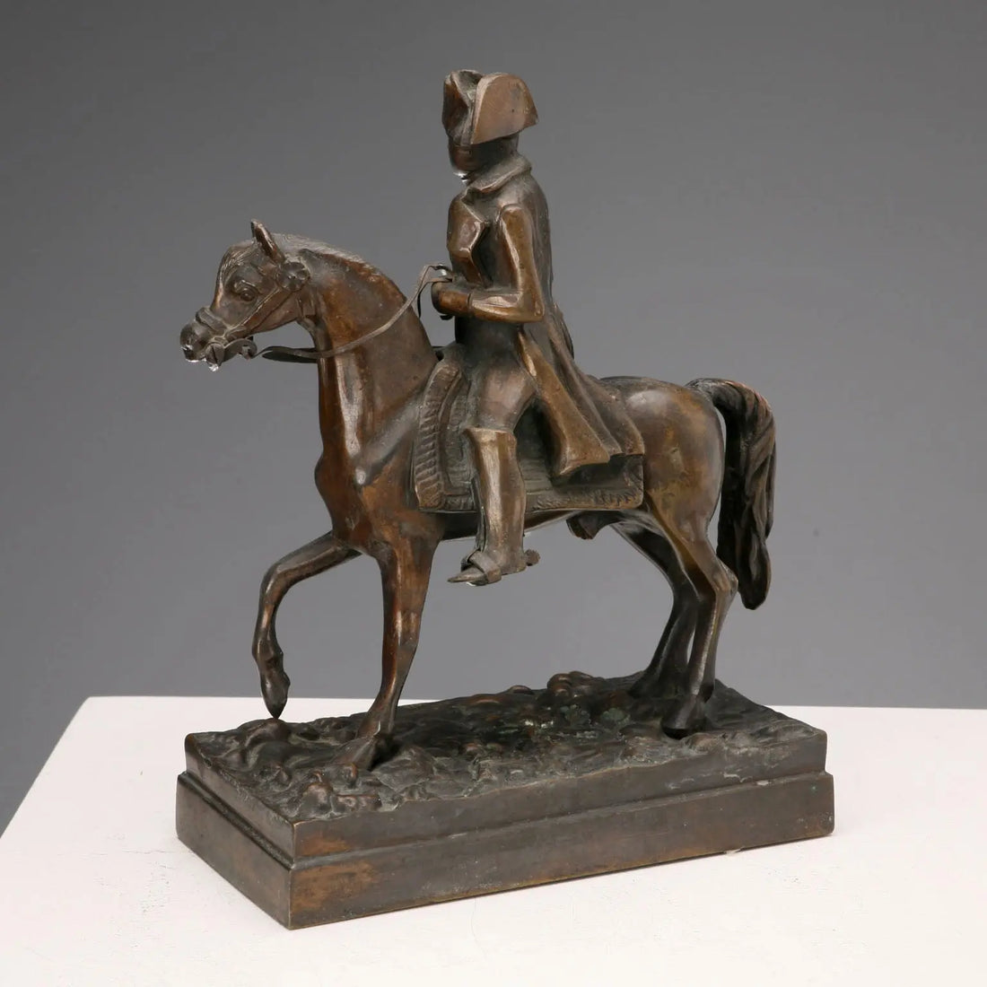 Antique Sculpture Napoleon Bonaparte on Horse XX Century