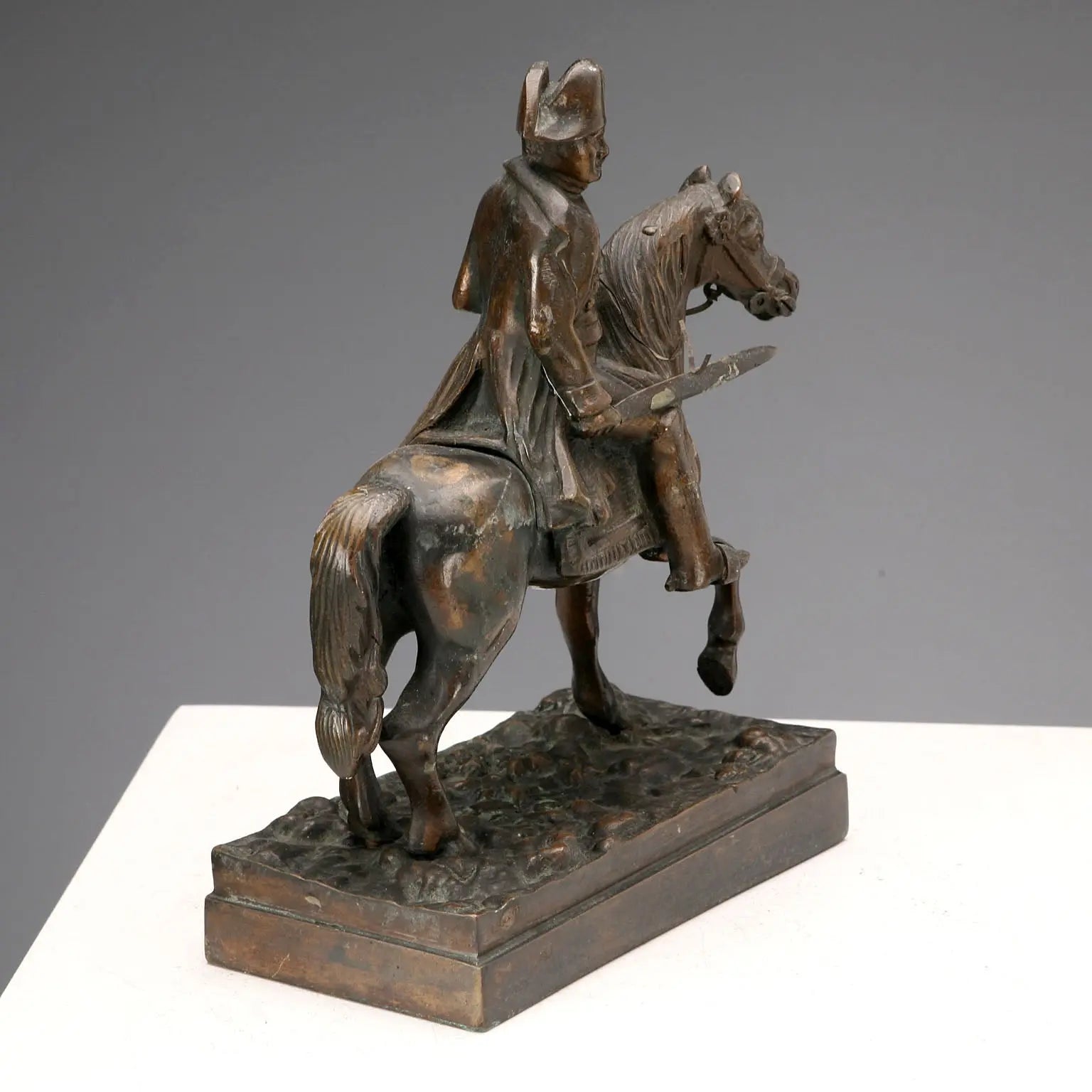 Antique Sculpture Napoleon Bonaparte on Horse XX Century