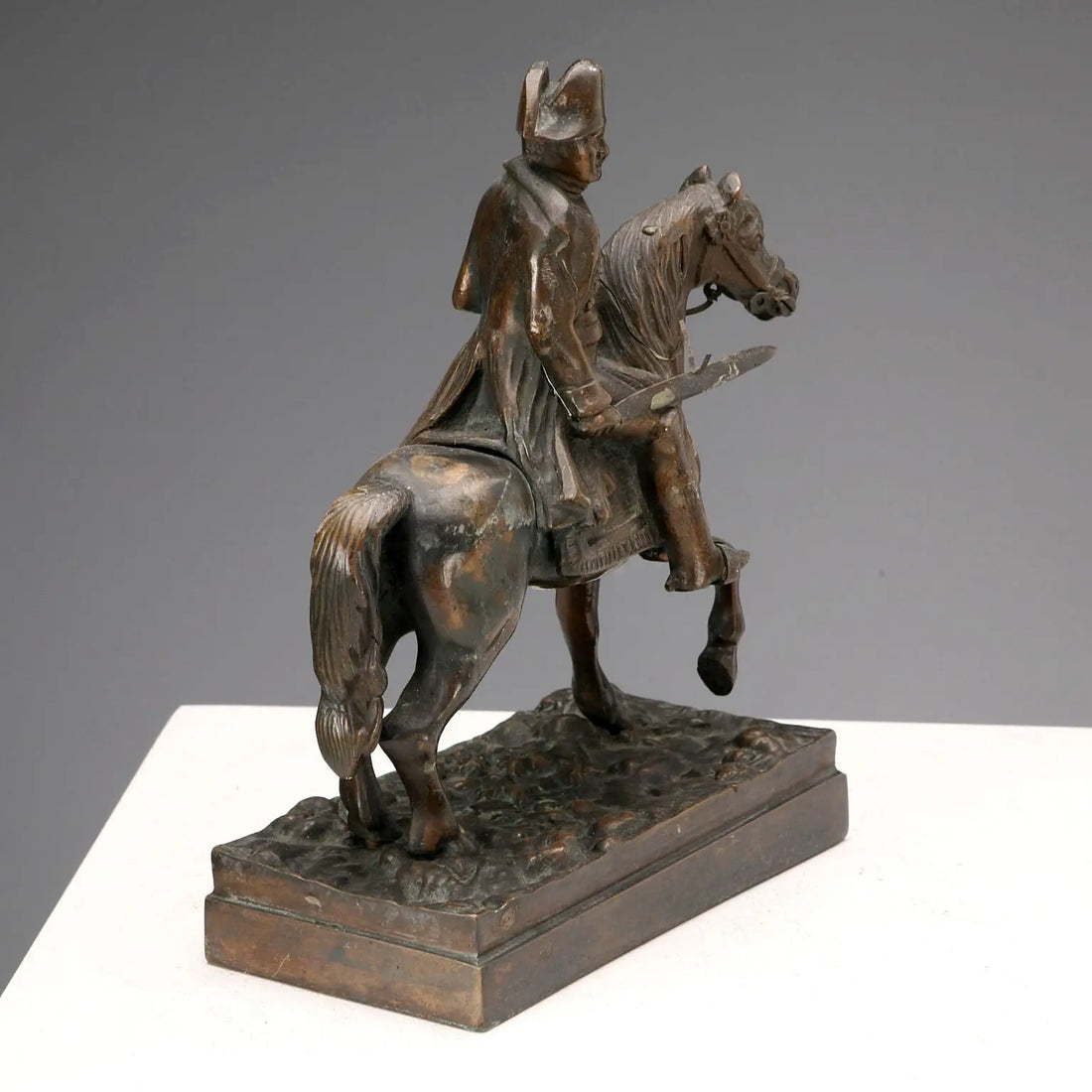 Antique Sculpture Napoleon Bonaparte on Horse XX Century