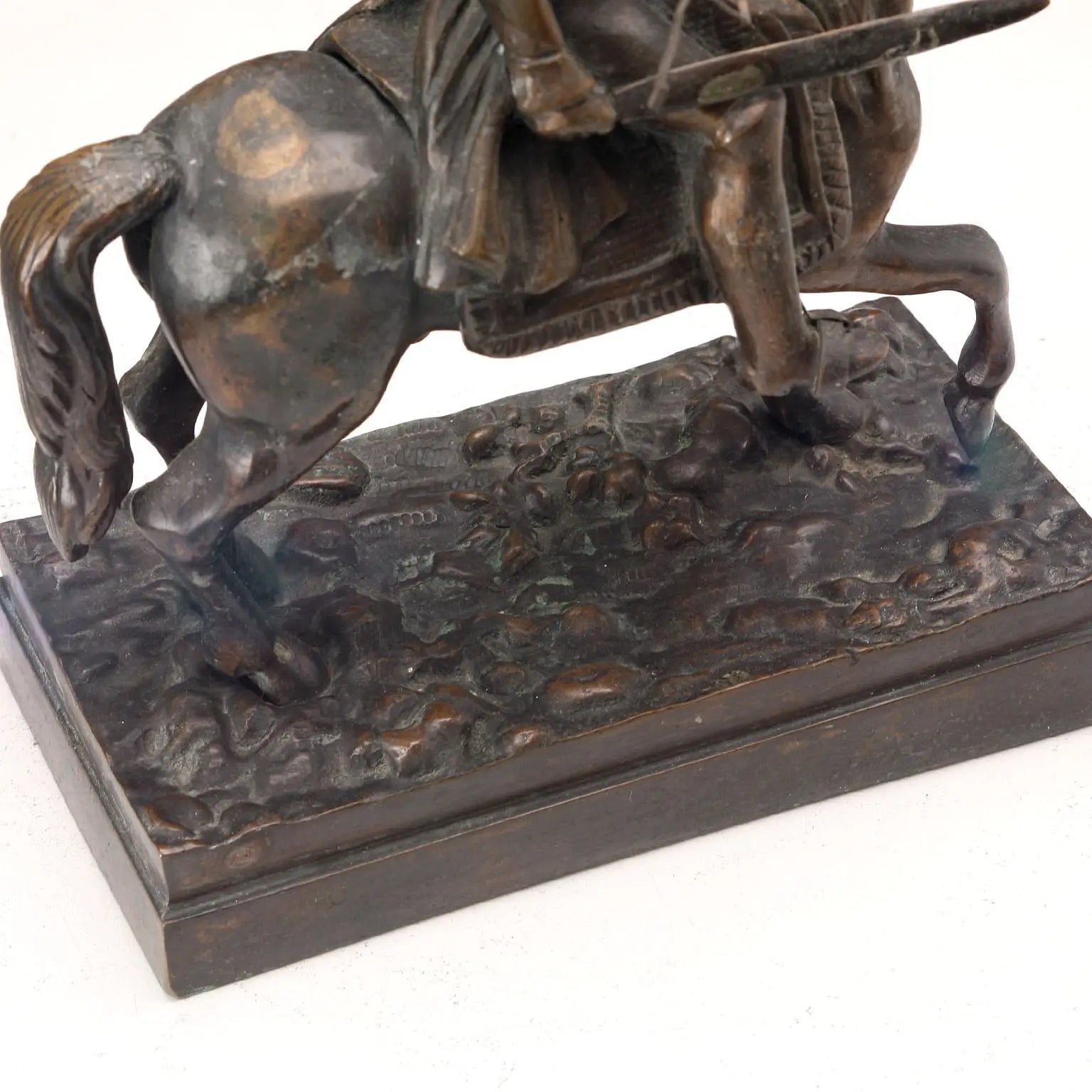 Antique Sculpture Napoleon Bonaparte on Horse XX Century