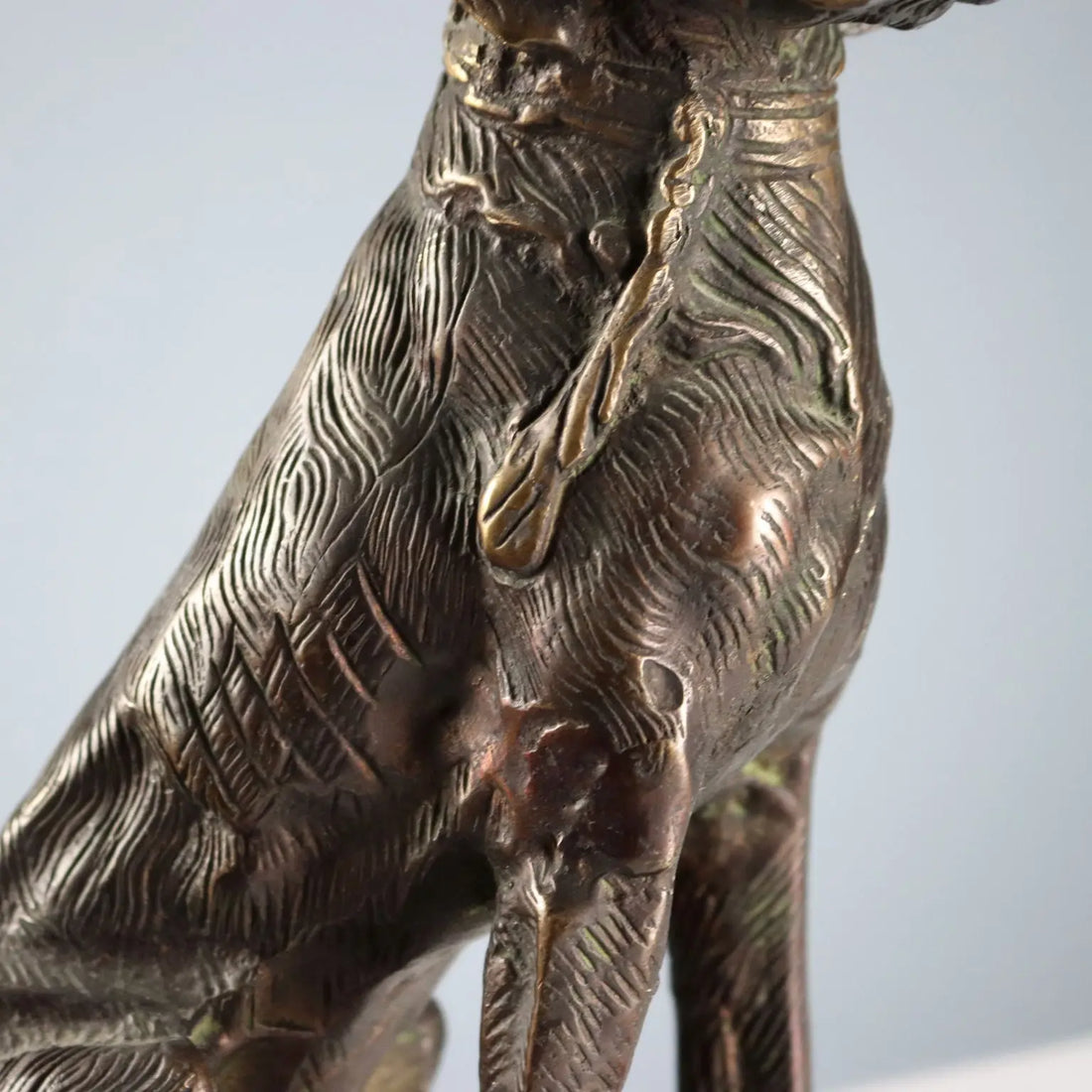 Antique Sculpture Bronze Dog Italy Early XX Century