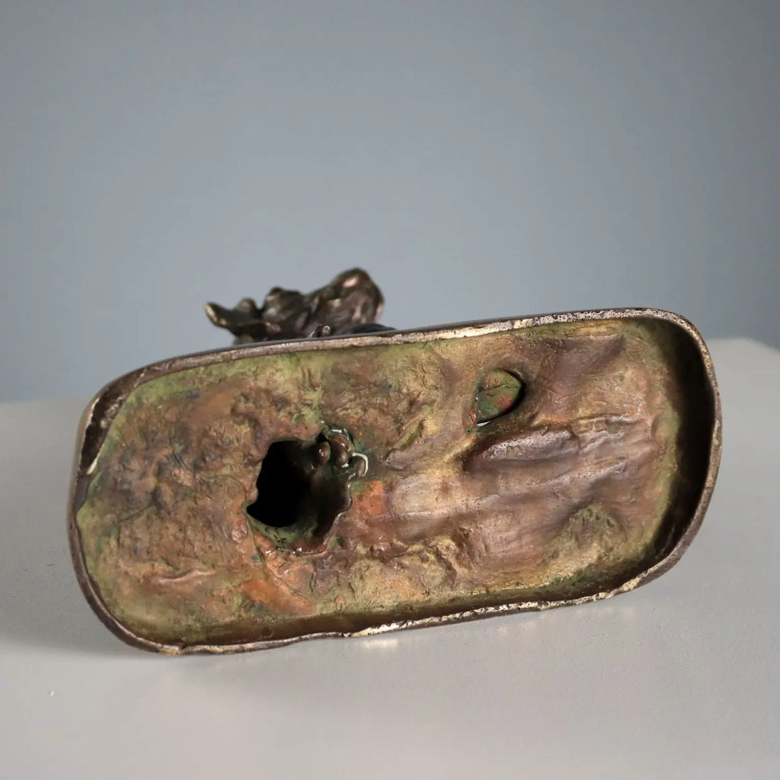Antique Sculpture Bronze Dog Italy Early XX Century