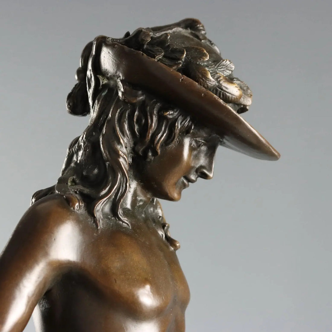 Antique Bronze Copy of Donatello's David Italy XX Century