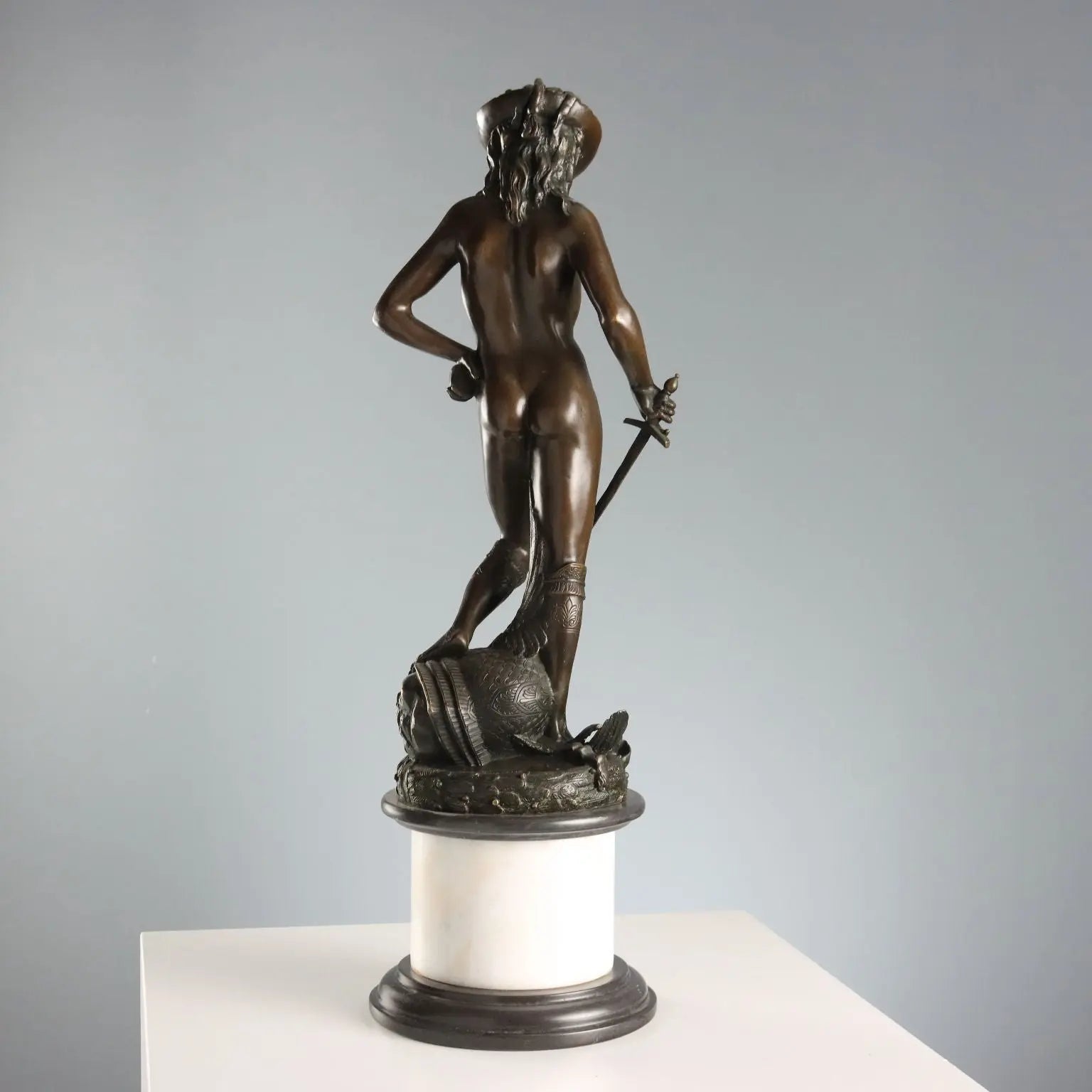 Antique Bronze Copy of Donatello's David Italy XX Century