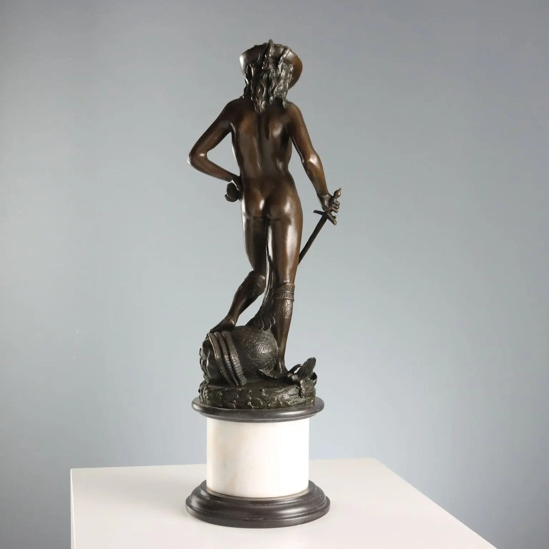 Antique Bronze Copy of Donatello's David Italy XX Century