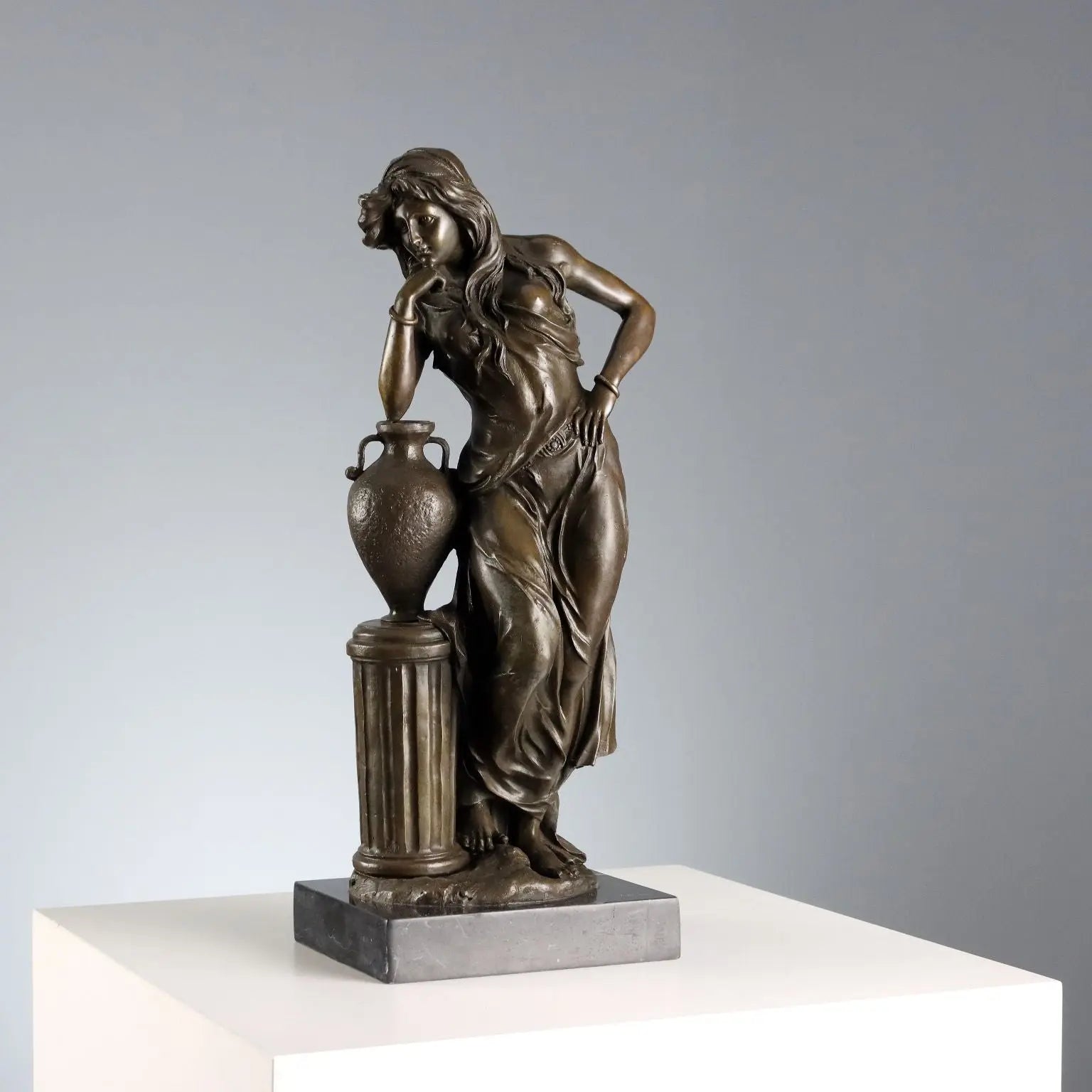 Antique Bronze Female Figure from the Model of E. Picault '900
