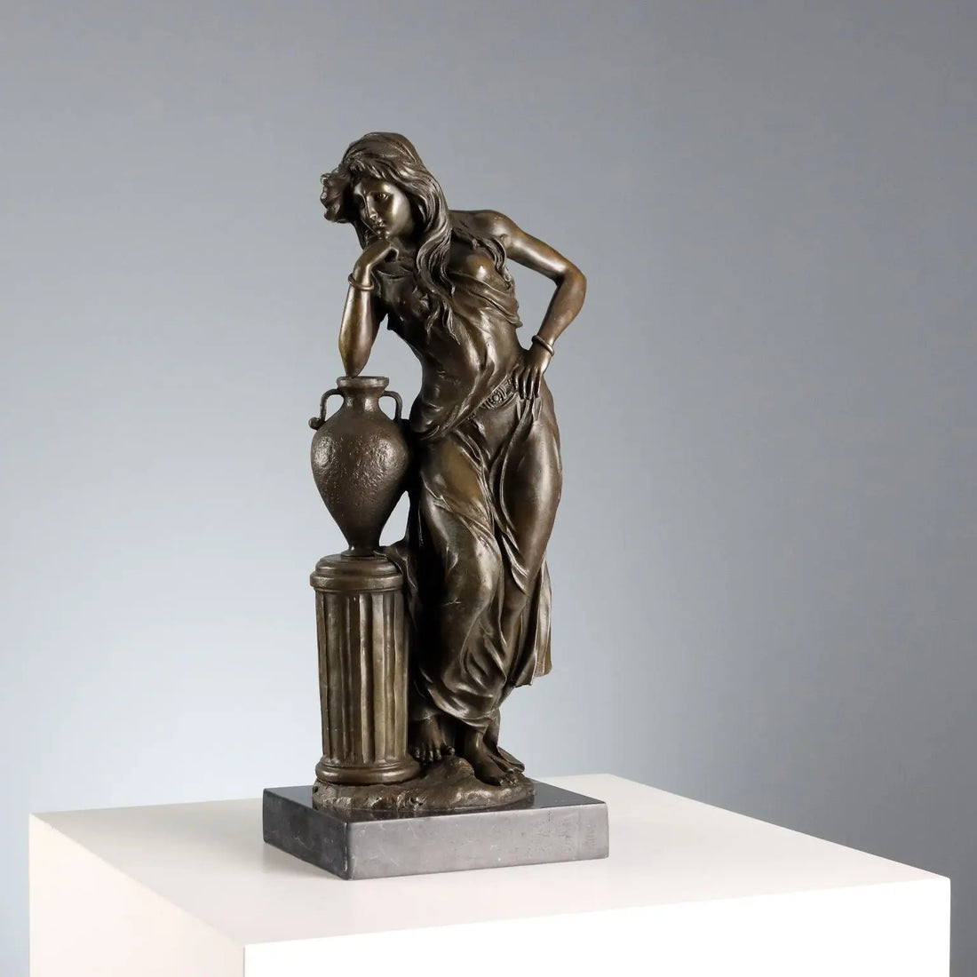 Antique Bronze Female Figure from the Model of E. Picault '900