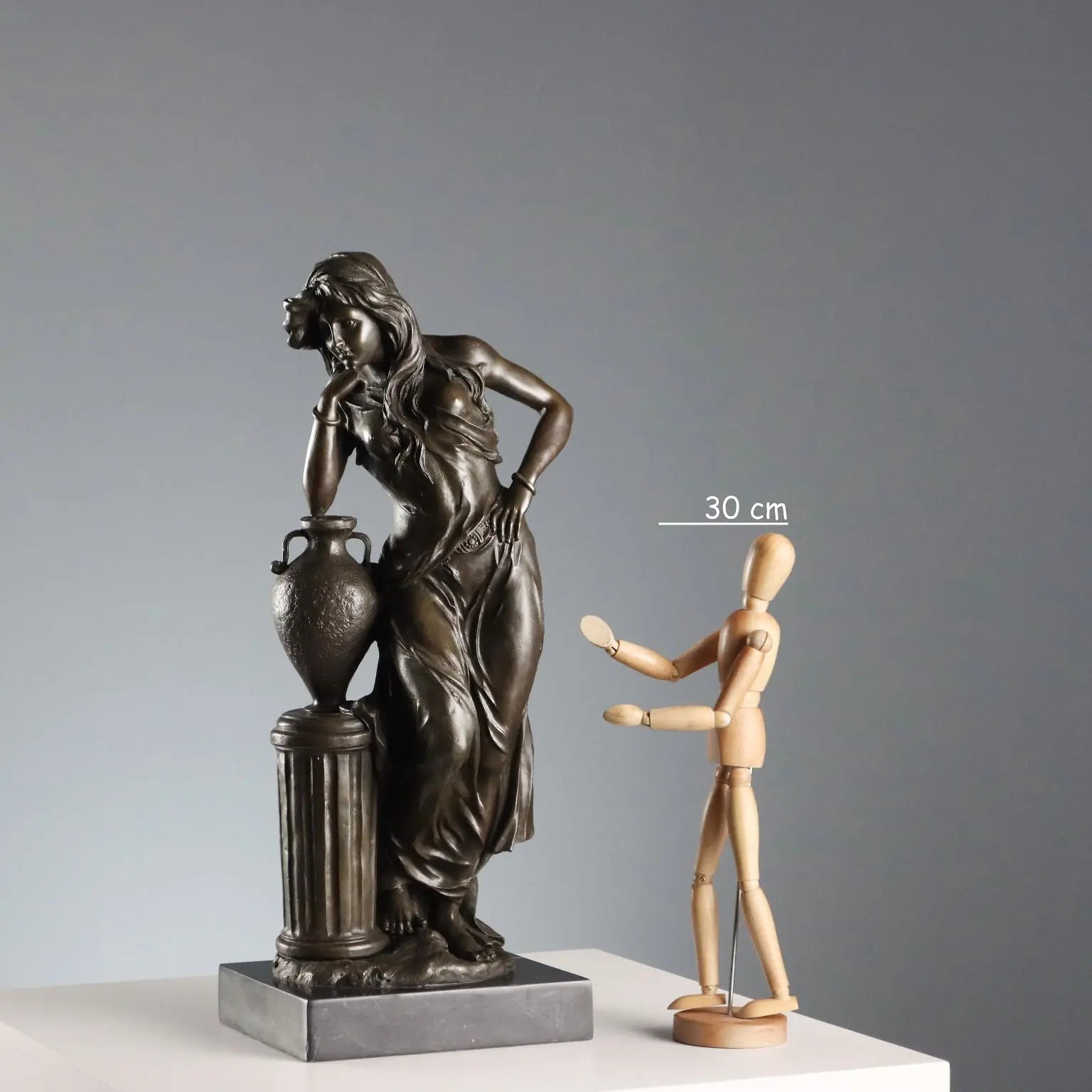 Antique Bronze Female Figure from the Model of E. Picault '900