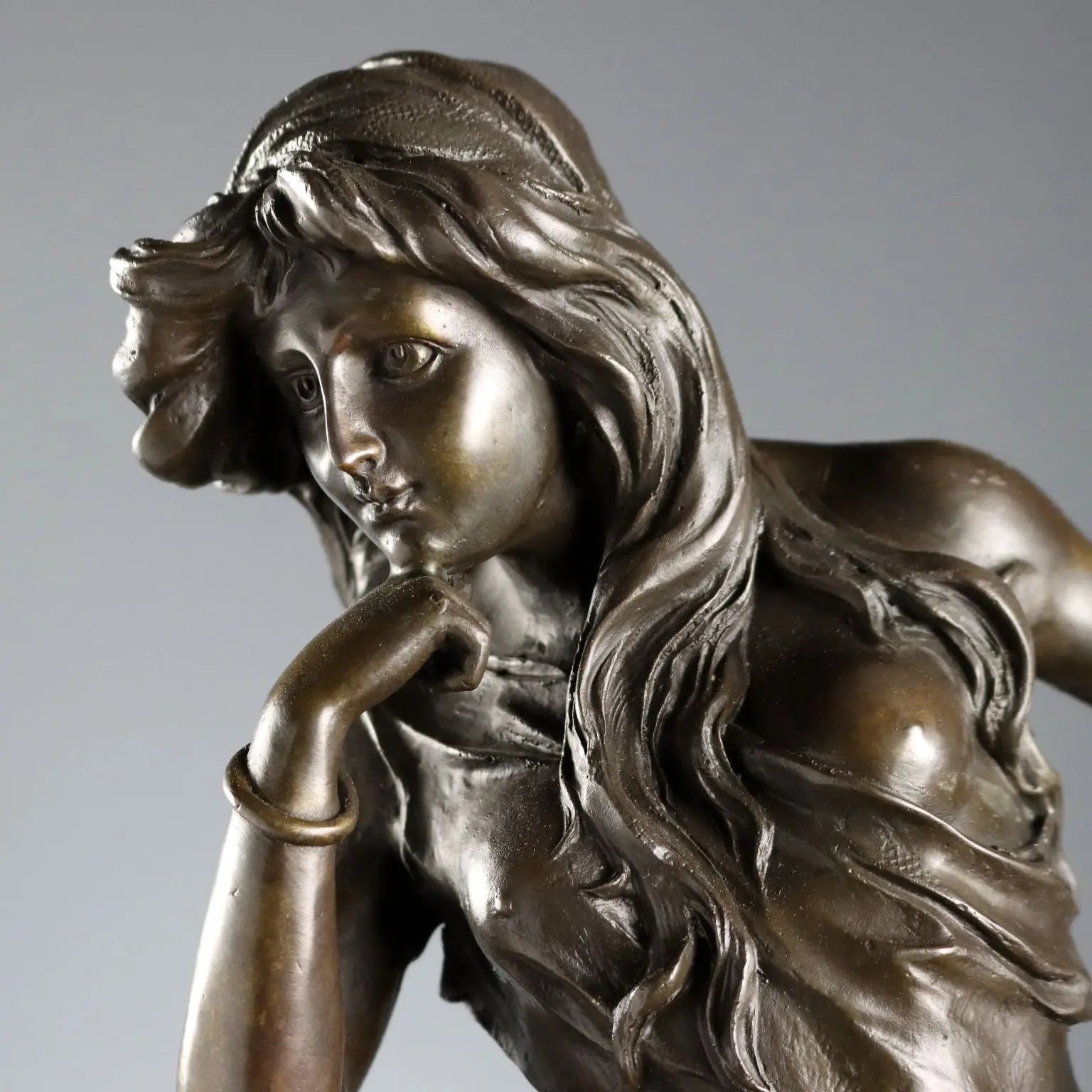 Antique Bronze Female Figure from the Model of E. Picault '900