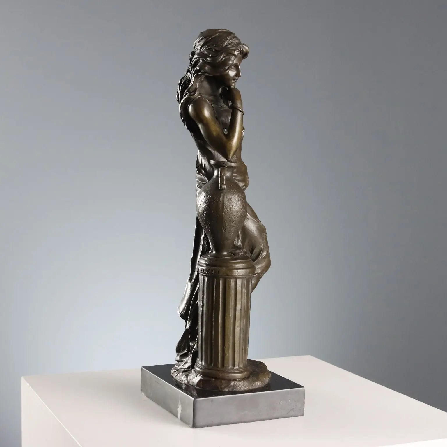Antique Bronze Female Figure from the Model of E. Picault '900