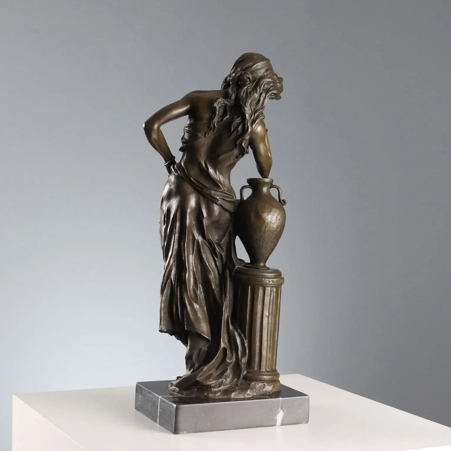 Antique Bronze Female Figure from the Model of E. Picault '900
