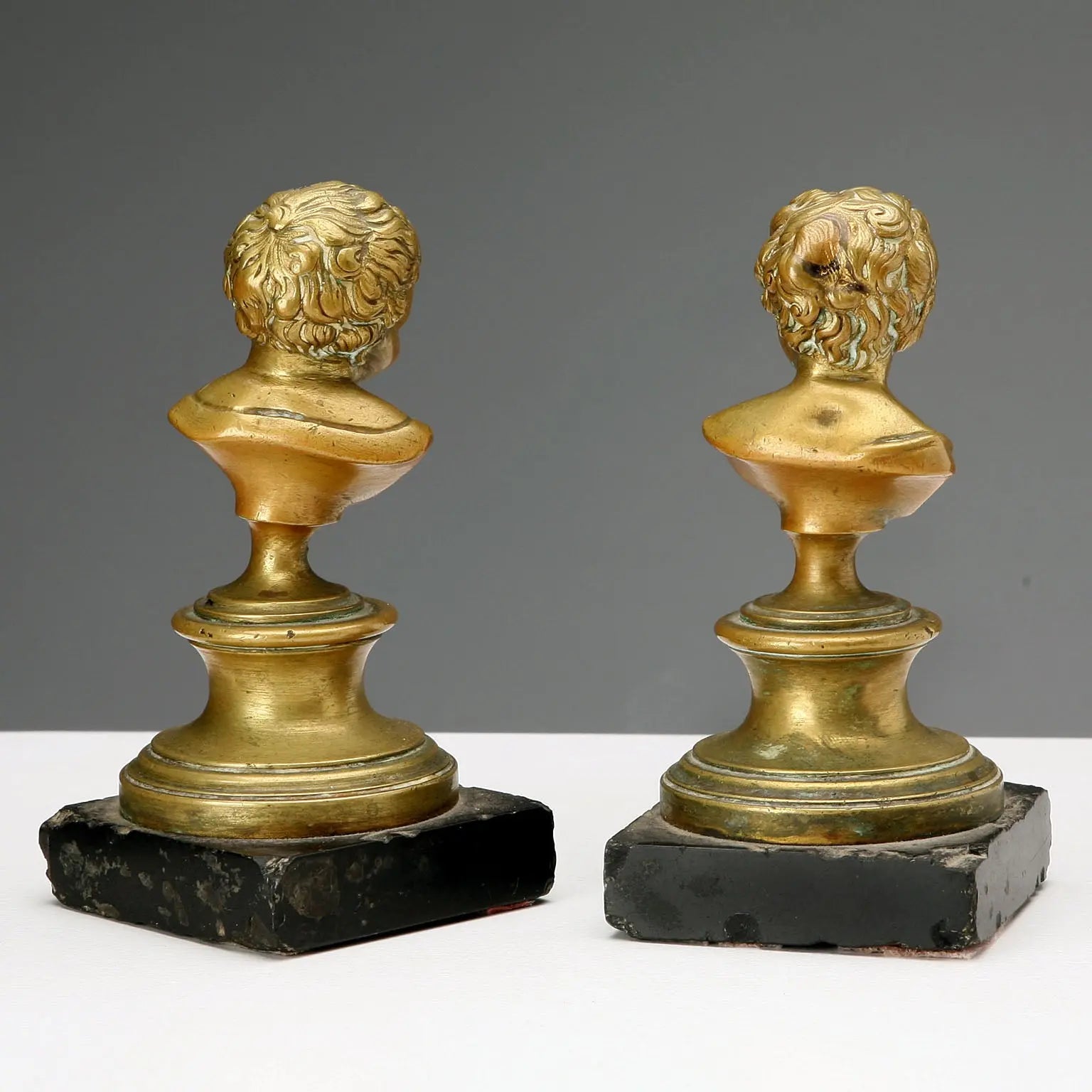 Antique Figurines Bronze Marble Base France XIX Century