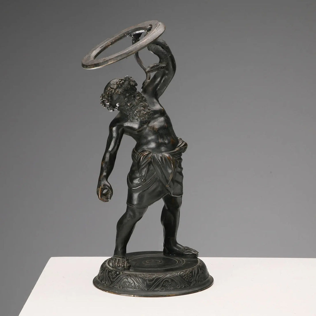 Antique Sculpture Sileno Pompeiano Bronze Italy XIX-XX Century