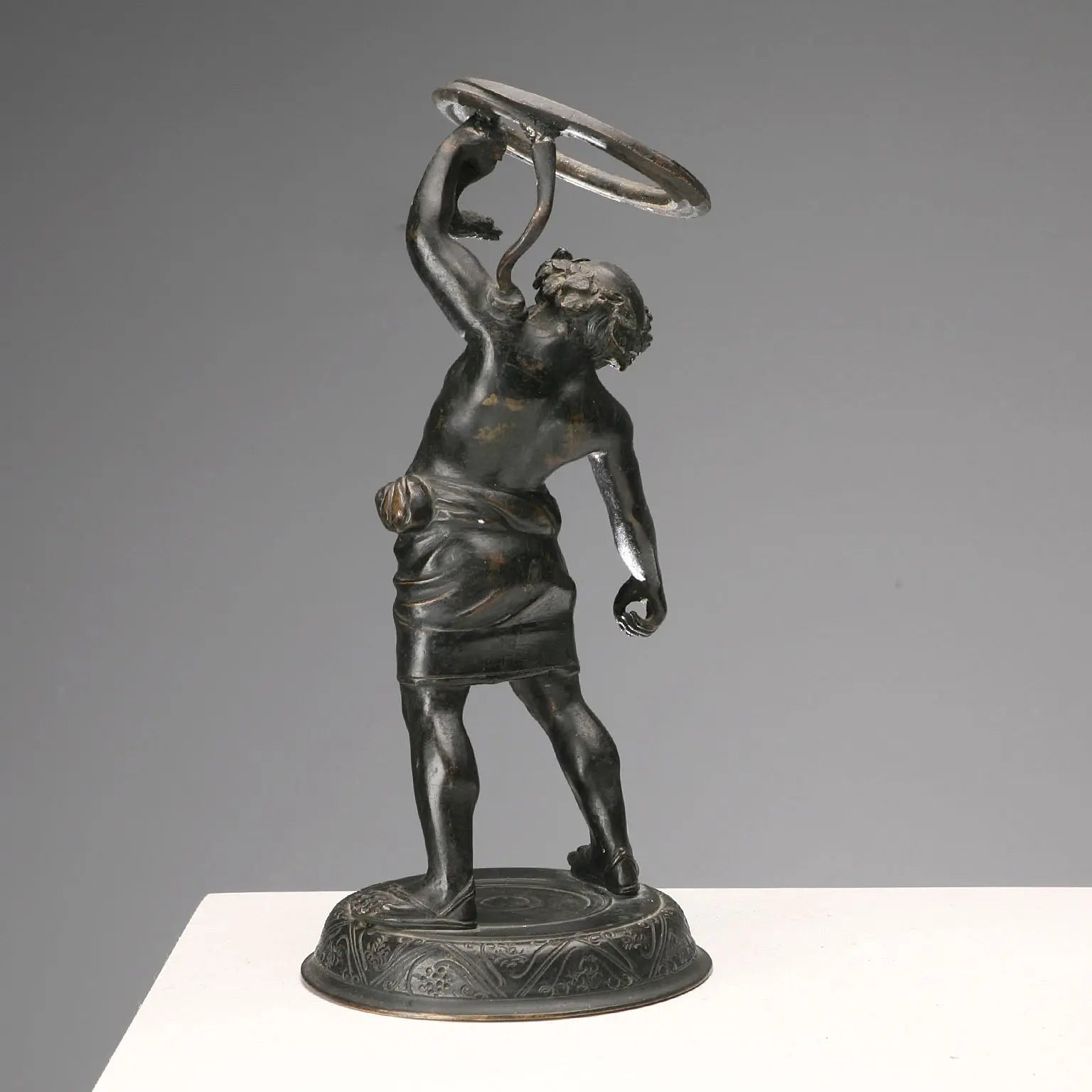 Antique Sculpture Sileno Pompeiano Bronze Italy XIX-XX Century