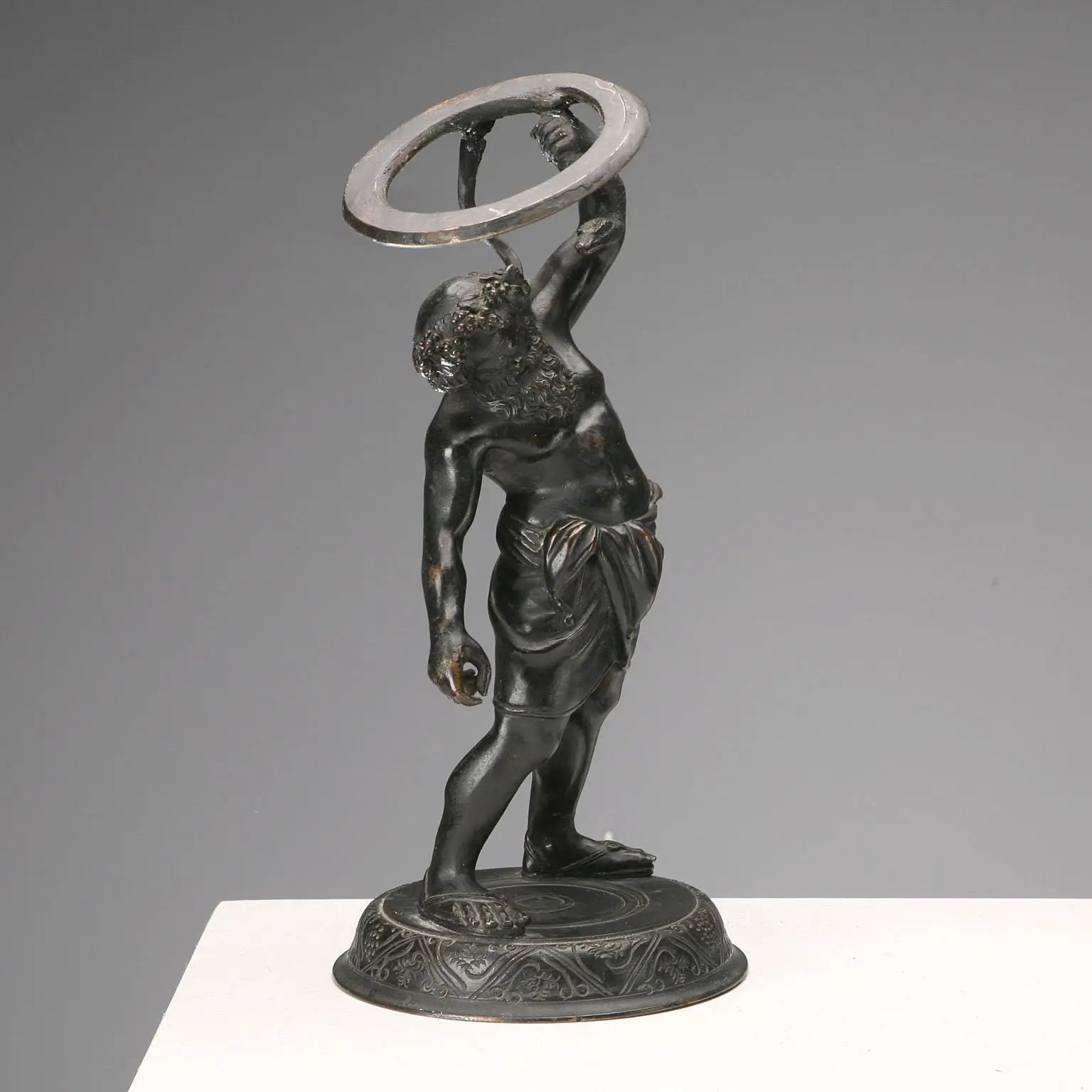 Antique Sculpture Sileno Pompeiano Bronze Italy XIX-XX Century