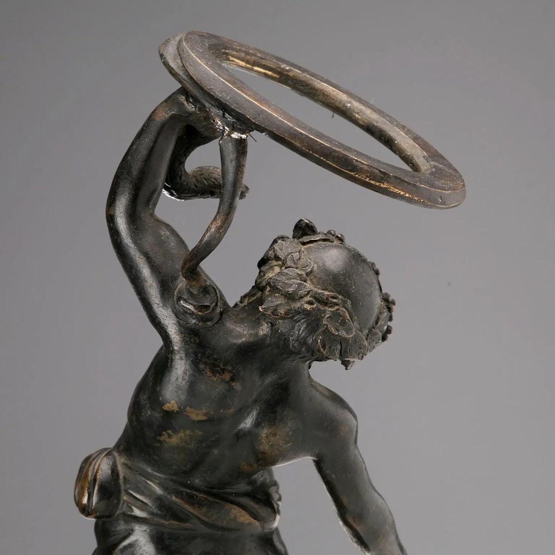 Antique Sculpture Sileno Pompeiano Bronze Italy XIX-XX Century