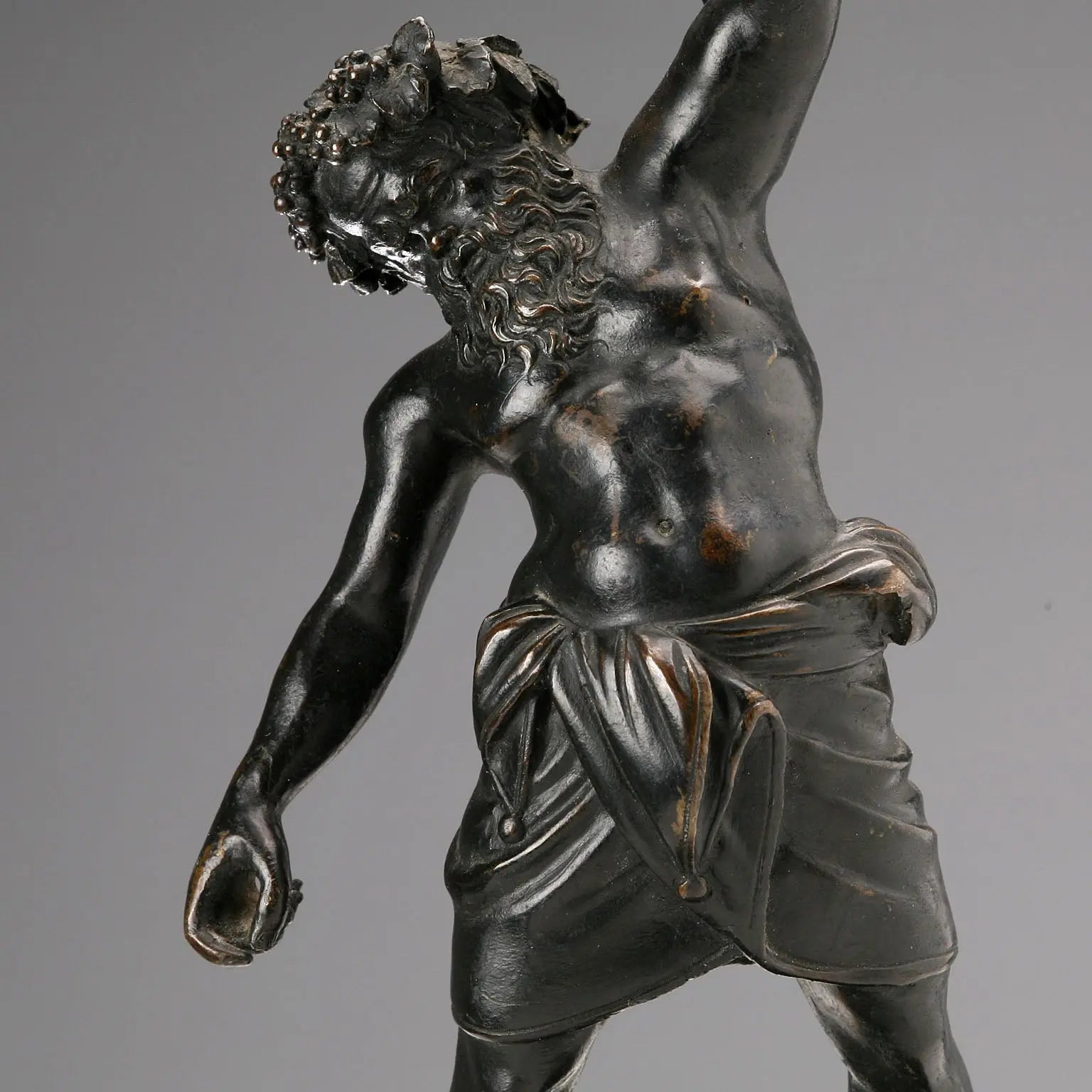 Antique Sculpture Sileno Pompeiano Bronze Italy XIX-XX Century