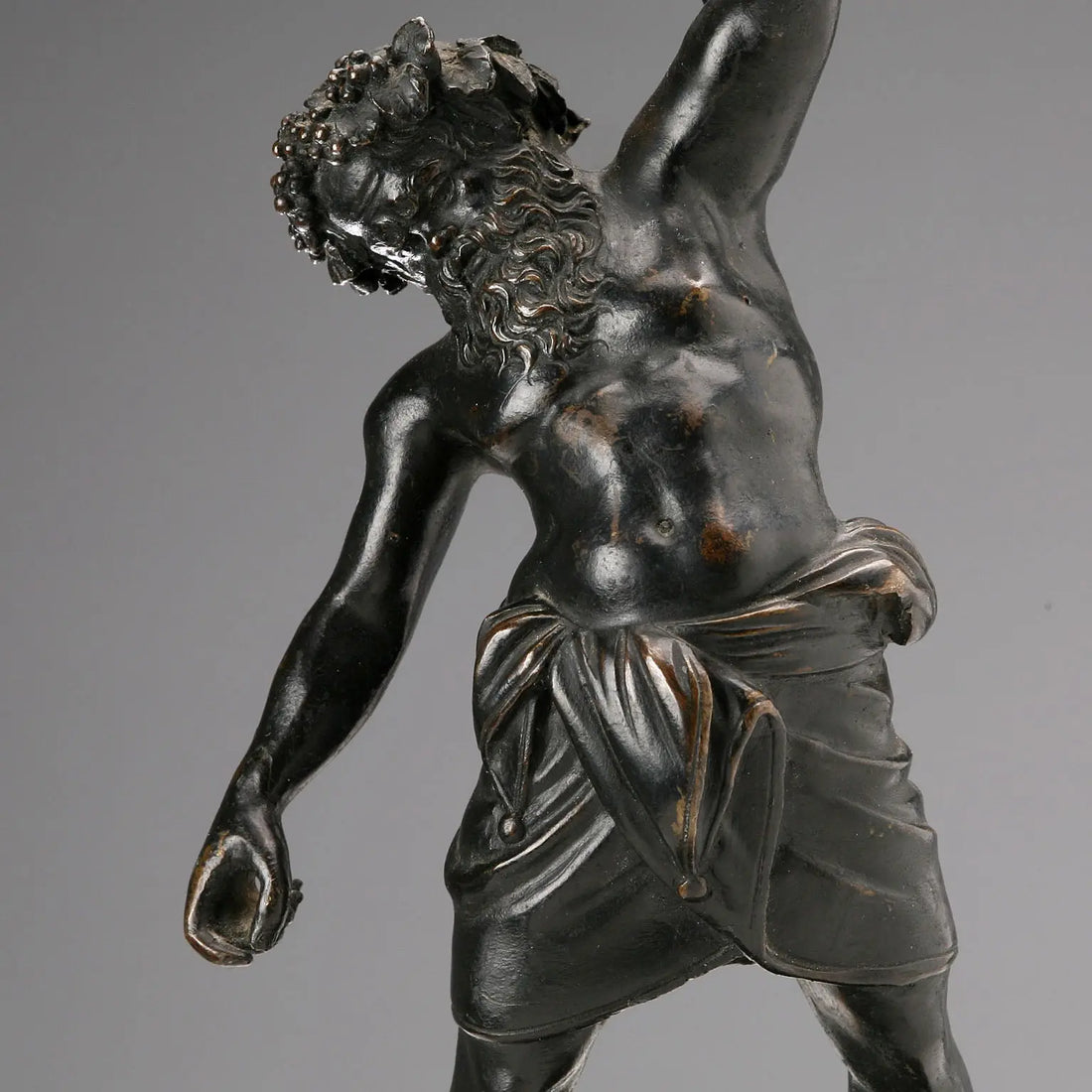 Antique Sculpture Sileno Pompeiano Bronze Italy XIX-XX Century