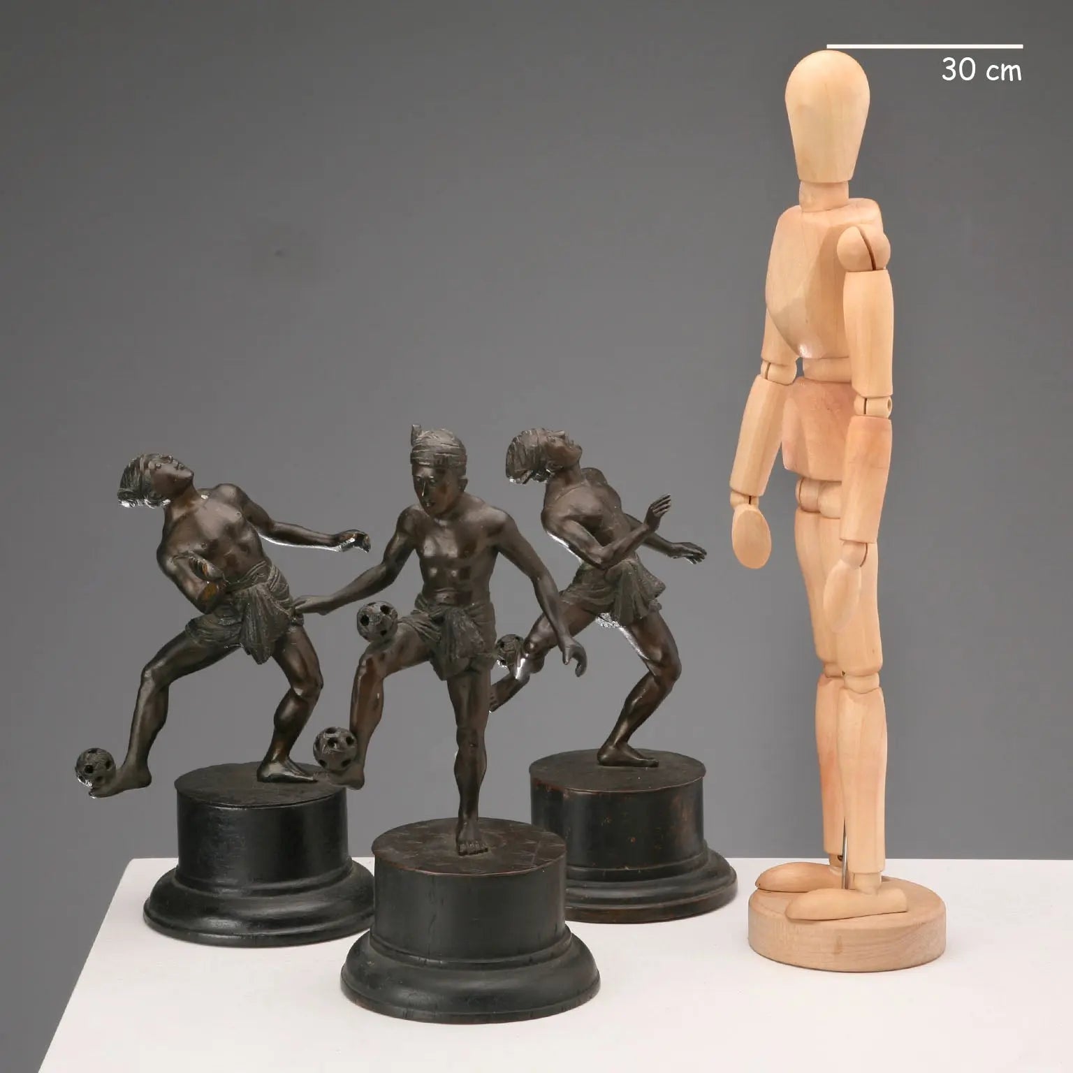 Antique Miniatures Chinlone Players Bamar Myanmar XX Century