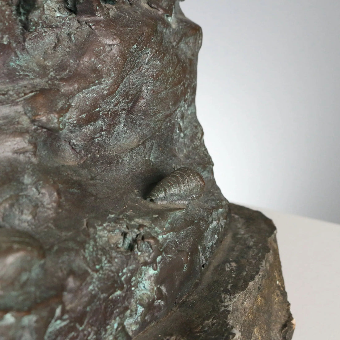 Antique Sculpture Virgin with Child Bronze Europe XX Century