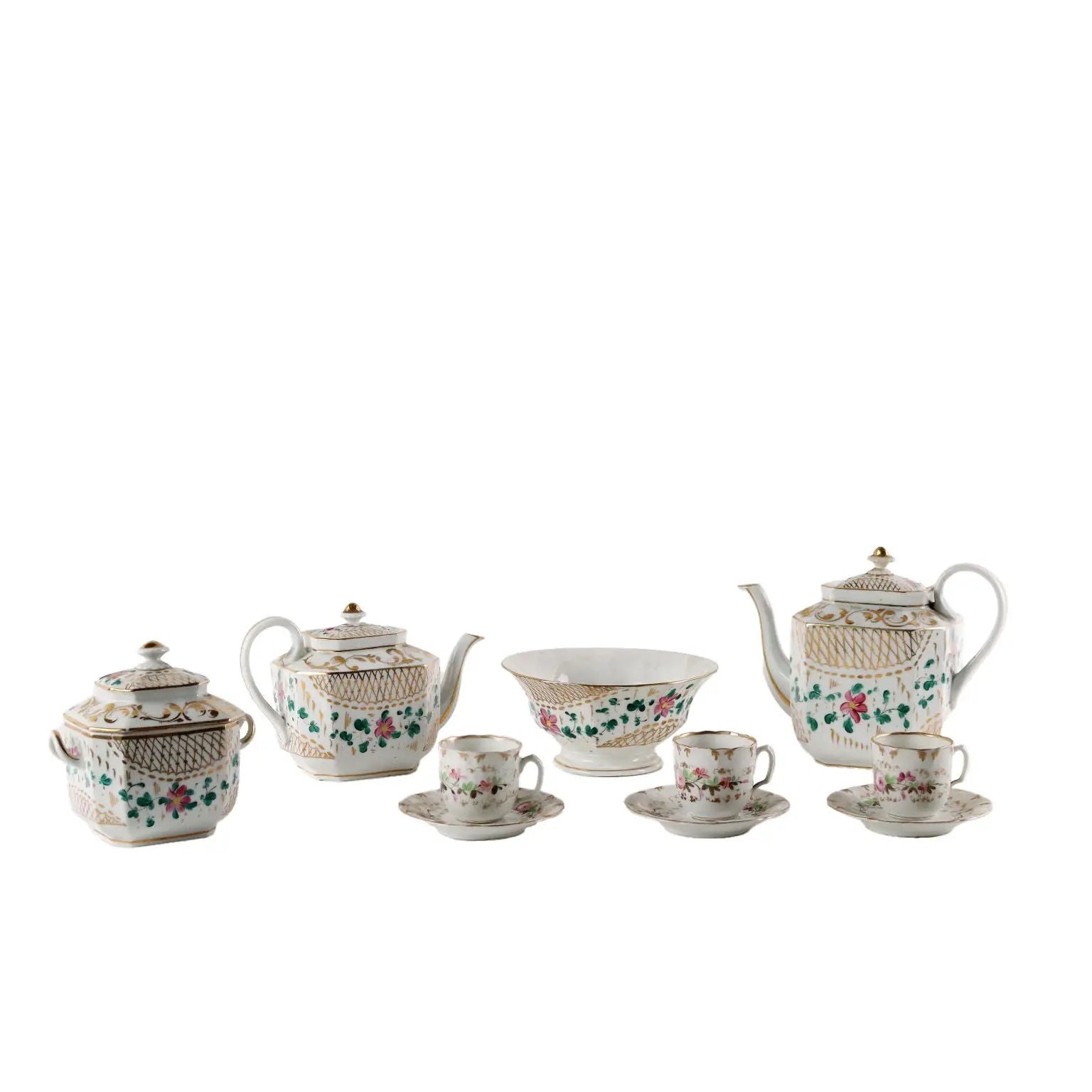 Ancient Tea and Coffee Set White Porcelain Europe '800 Decorations - Europe Mid 19th century | Antiques | Ceramics Products