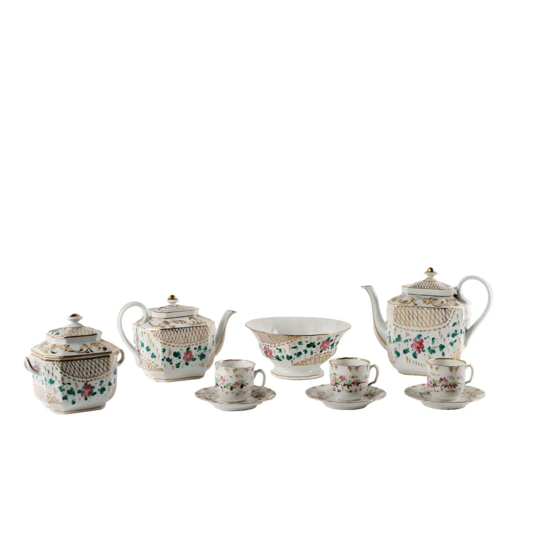Ancient Tea and Coffee Set White Porcelain Europe '800 Decorations - Europe Mid 19th century | Antiques | Ceramics Products