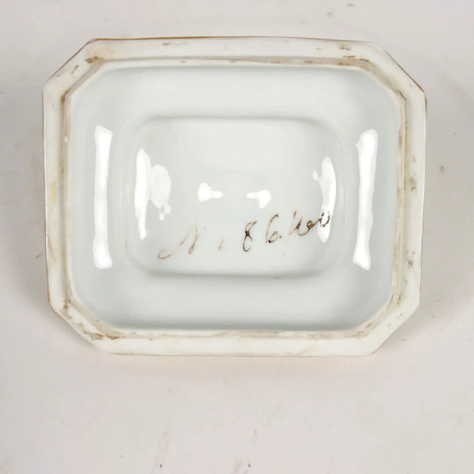 Ancient Tea Set White Porcelain Europe '800 Cups Gold Decorations - Europe Mid 19th century | Antiques | Ceramics Products