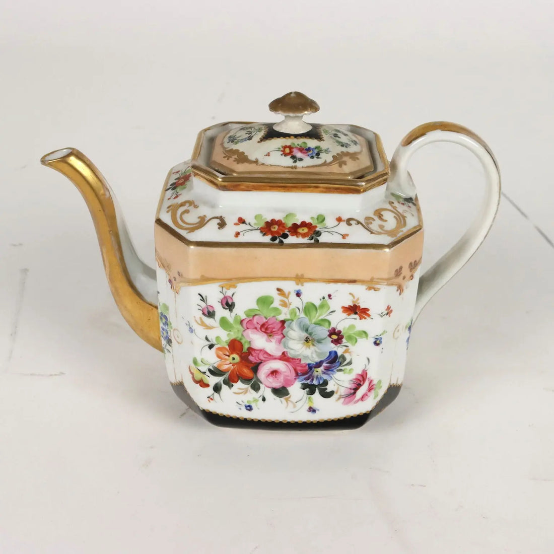Ancient Tea Set White Porcelain Europe '800 Cups Gold Decorations - Europe Mid 19th century | Antiques | Ceramics Products