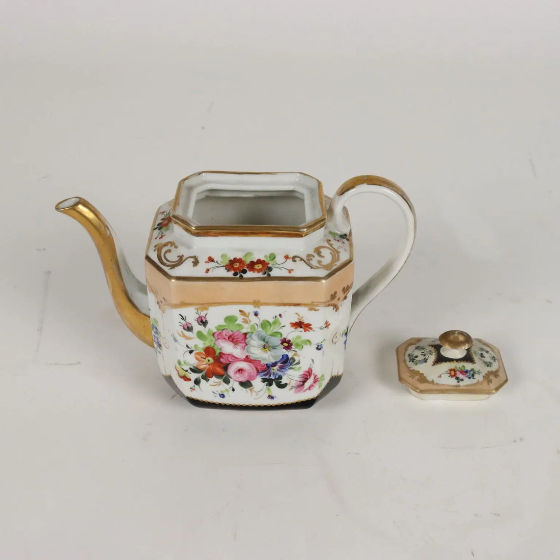 Ancient Tea Set White Porcelain Europe '800 Cups Gold Decorations - Europe Mid 19th century | Antiques | Ceramics Products