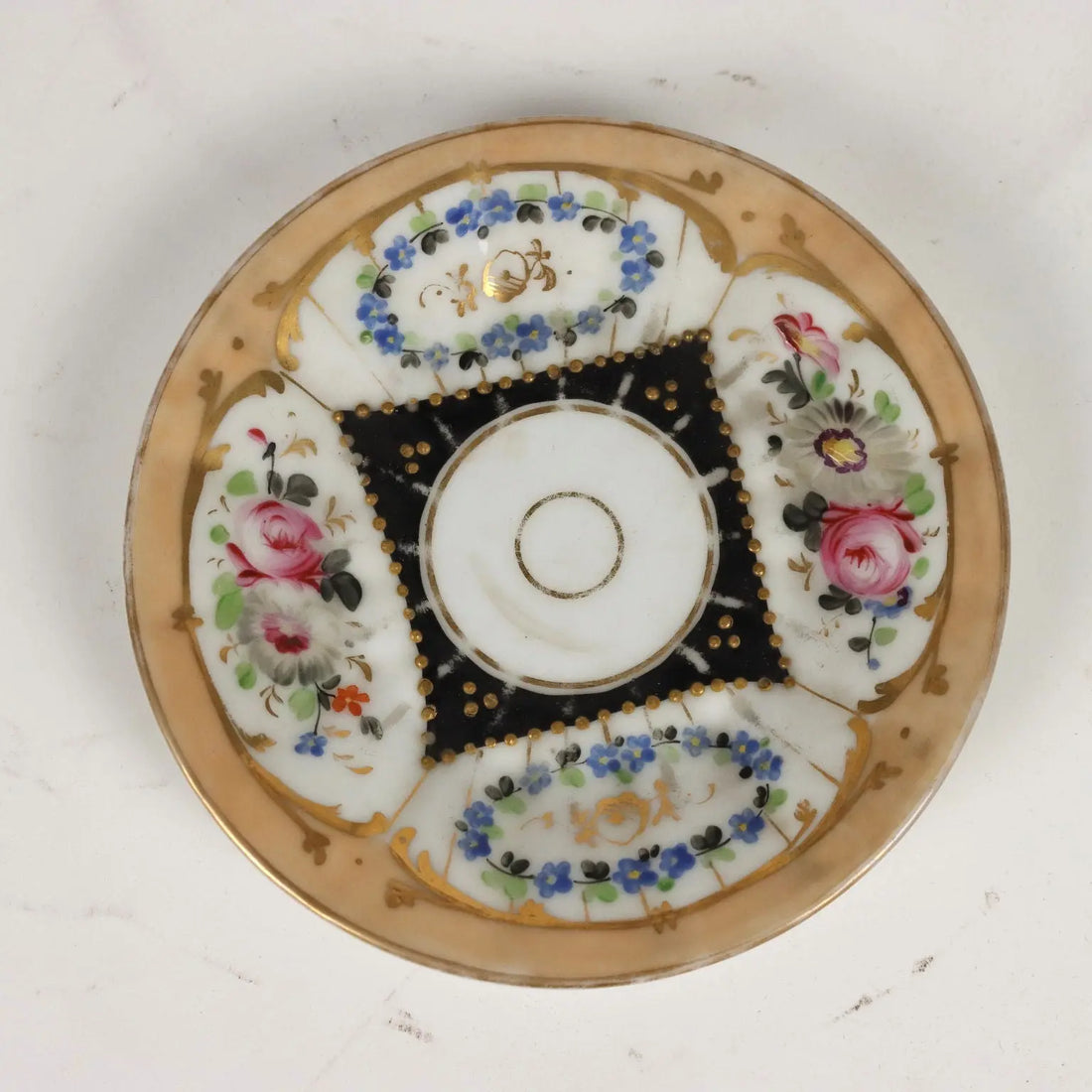 Ancient Tea Set White Porcelain Europe '800 Cups Gold Decorations - Europe Mid 19th century | Antiques | Ceramics Products